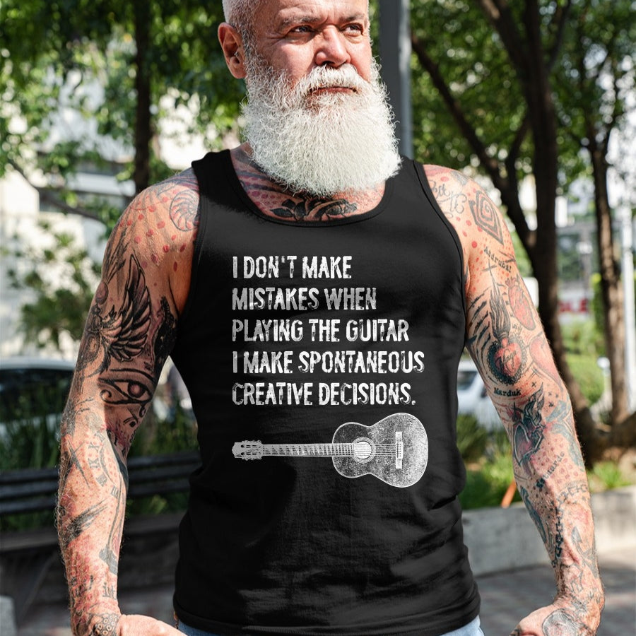 Guitar Lover Shirt, Funny Guitar UnisexT-Shirt/Hoodie/Sweatshirt HLT00 - Guitar Spontaneous Creative Decisions Acoustic Classical T-Shirt
