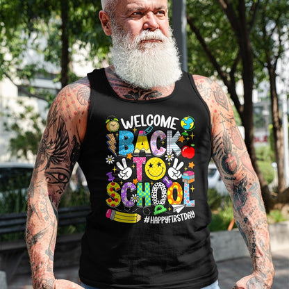 Best Student Shirt, Funny Back To School UnisexT-Shirt/Hoodie/Sweatshirt HLT00 - Welcome Back to School Happy First Day of School Teacher Kid T-Shirt, Men, Black, 3X-Large (1)