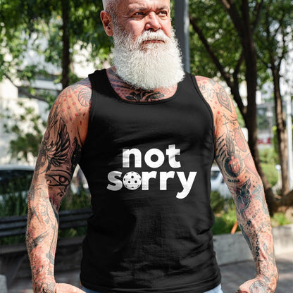 Funny Pickleball Shirt, Pickleball Lover Unisex T-Shirt/Hoodie/Sweatshirt HLT00 - Funny Pickleball ‘Sorry’ on Front ‘Not Sorry’ on Back T-Shirt