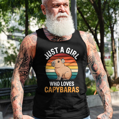 Cute Capybara Shirt, Funny Capybara Unisex T-Shirt/Hoodie/Sweatshirt HLT00 - Girls Capybara T-Shirt (1)