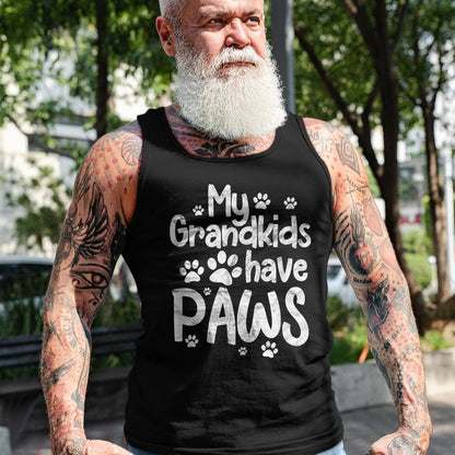 Best Grandma Shirt, Proud Grandma Unisex T-Shirt/Hoodie/Sweatshirt HLT00 - My Grandkids Have Paws Funny Dog Cat Grandma Grandmother T-Shirt