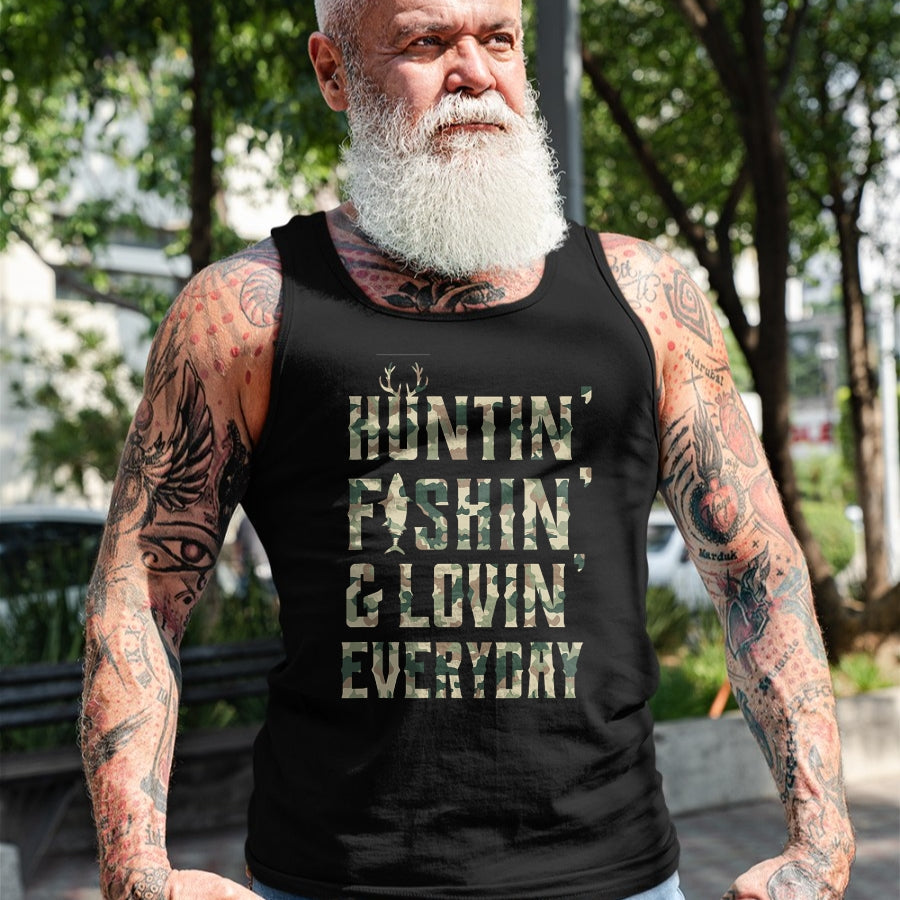 Funny Hunting Shirt, Gift For Hunting Lover Unisex T-Shirt/Hoodie/Sweatshirt HLT00 - Hunting Fishing Loving Every Day Shirt, Camo T-Shirt T-Shirt