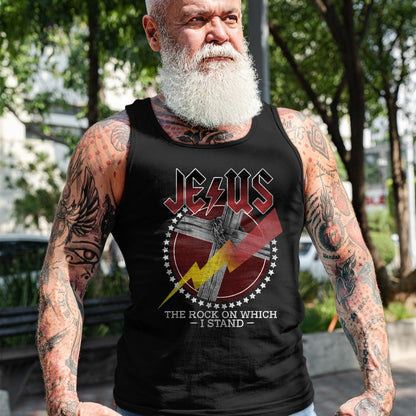 Christian Tee, Christian Faith Unisex T-Shirt/Hoodie/Sweatshirt HLT00 - Jesus The Rocks On Which I Stand, Bible Verse, Christian Tee T-Shirt