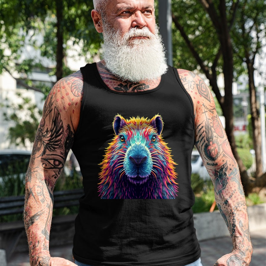 Cute Capybara Shirt, Funny Capybara Unisex T-Shirt/Hoodie/Sweatshirt HLT00 - Funny Colorful Capybara Long Sleeve T-Shirt
