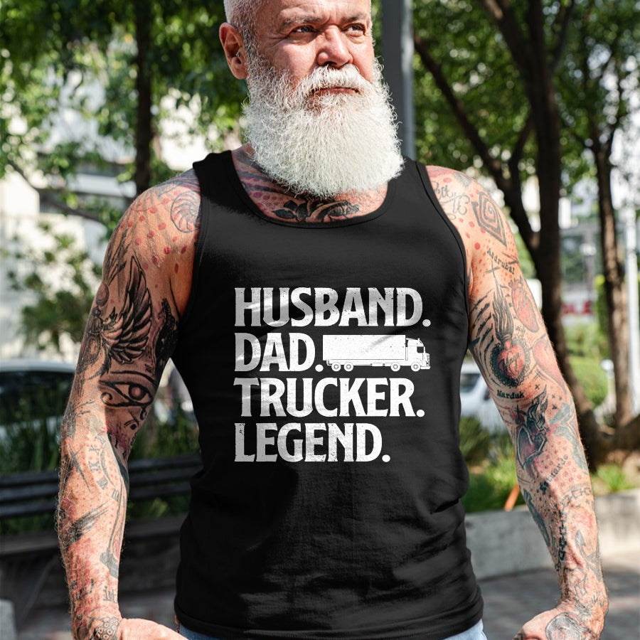 Best Truck Driver Life Shirt, Funny Trucker UnisexT-Shirt/Hoodie/Sweatshirt HLT00 - Funny Trucker Art for Truck Driver Husband Men Dad Trucking T-Shirt Small