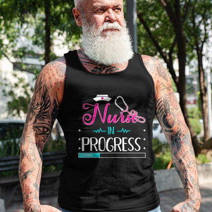 Funny Nurse Shirt, Nurse Unisex T-Shirt/Hoodie/Sweatshirt HLT00 - Nurse In Progress Loading Training Nursing Student T-Shirt