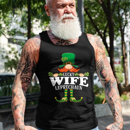 Best Wife Shirt, Wife and Husband Unisex T-Shirt/Hoodie/Sweatshirt HLT00 - Gift for wife T shirt, lucky wife   Lucky Wife Leprechaun Funny St. Patricks Day T-Shirt