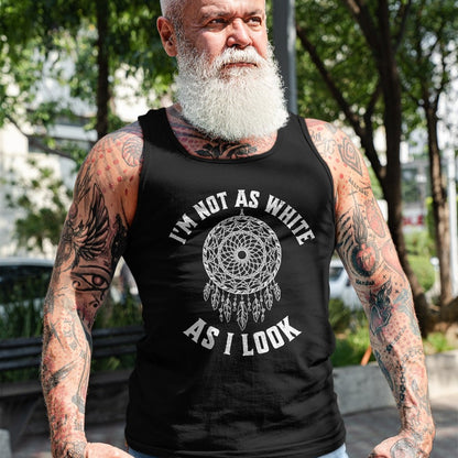 Native American T-Shirts, Vintage Native American Unisex T-Shirt/Hoodie/Sweatshirt HLT00 - I_m Not As White As I Look Native American Heritage Month