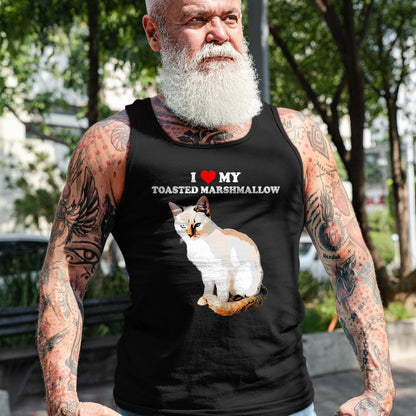 Cat Love Shirt, Funny Cat Lover Gift UnisexT-Shirt/Hoodie/Sweatshirt HLT00 - I Love My Toasted Marshmallow Flame Point Siamese Cat Kitten T-Shirt