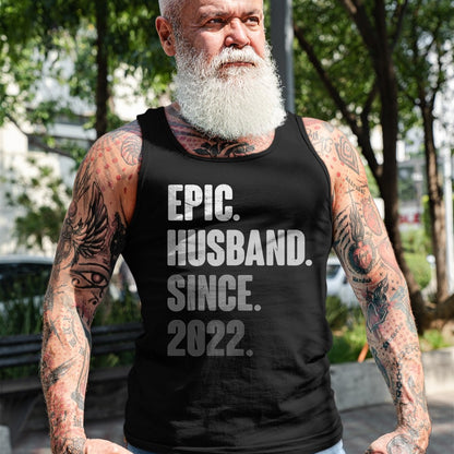 Best Wife Shirt, Wife and Husband Unisex T-Shirt/Hoodie/Sweatshirt HLT00 - 2nd Year Wedding Anniversary Best Epic Husband Since 2022 T-Shirt