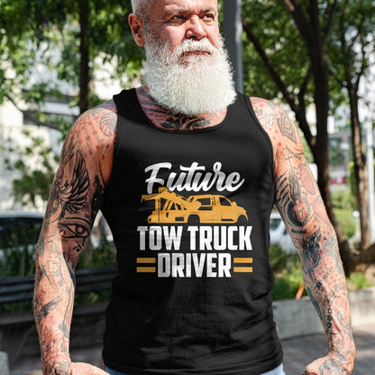 Best Truck Driver Life Shirt, Funny Trucker UnisexT-Shirt/Hoodie/Sweatshirt HLT00 - Kids Future Tow Truck Driver T-Shirt