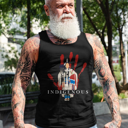 Native American T-Shirts, Vintage Native American Unisex T-Shirt/Hoodie/Sweatshirt HLT00 - Native American Indigenous Red Hand Indian Blood Themed (1)