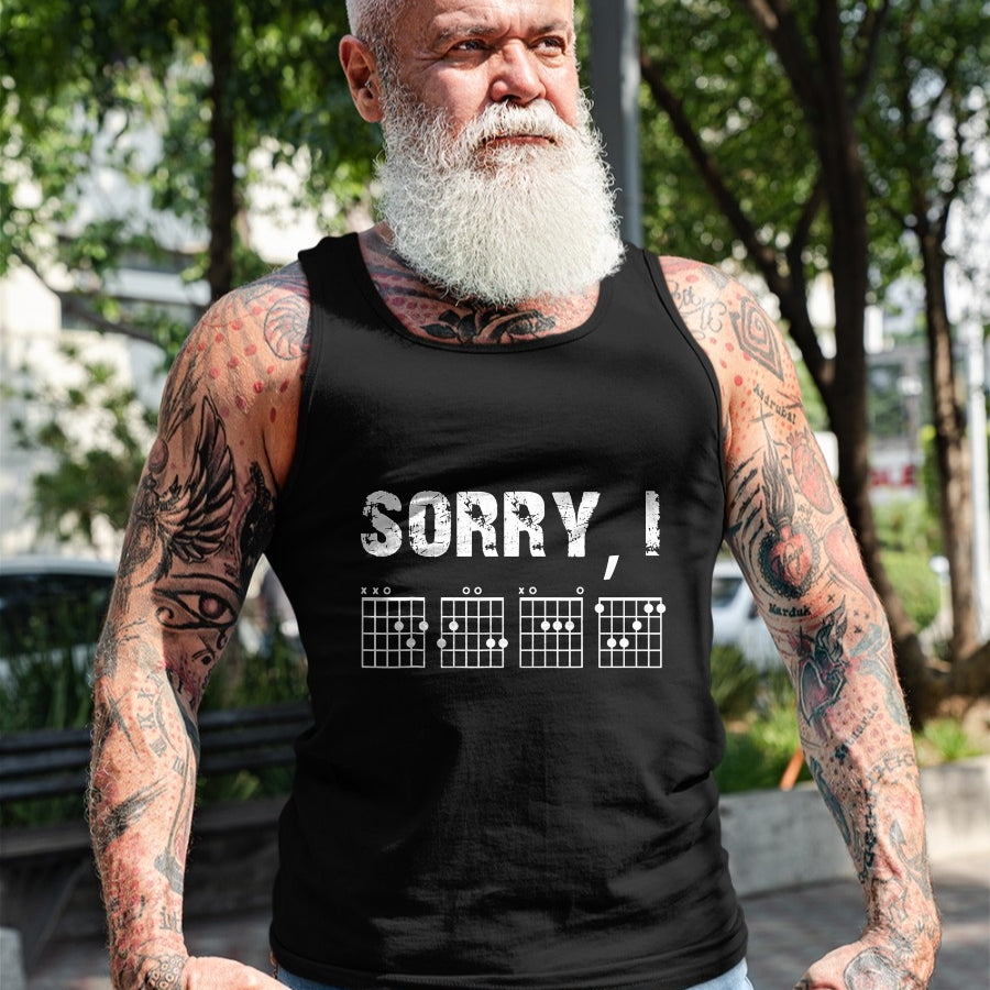 Guitar Lover Shirt, Funny Guitar UnisexT-Shirt/Hoodie/Sweatshirt HLT00 - Sorry I-DGAF Funny Hidden Message Guitar Chords for Lover T-Shirt