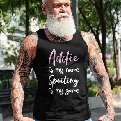 Best Wife Shirt, Wife and Husband Unisex T-Shirt/Hoodie/Sweatshirt HLT00 - Addie Name Personalized Women Spoiled Girl Cute Pink Black T-Shirt