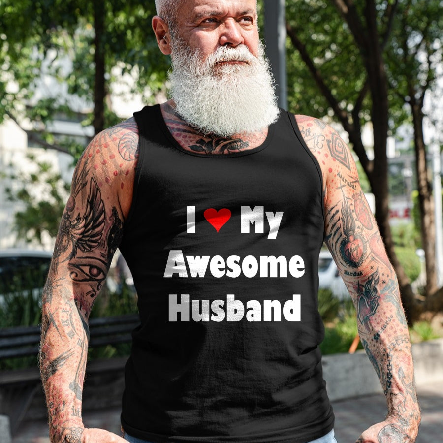 Best Wife Shirt, Wife and Husband Unisex T-Shirt/Hoodie/Sweatshirt HLT00 - Womens My Husband Is Awesome Tee I Love My Awesome Husband T-Shirt