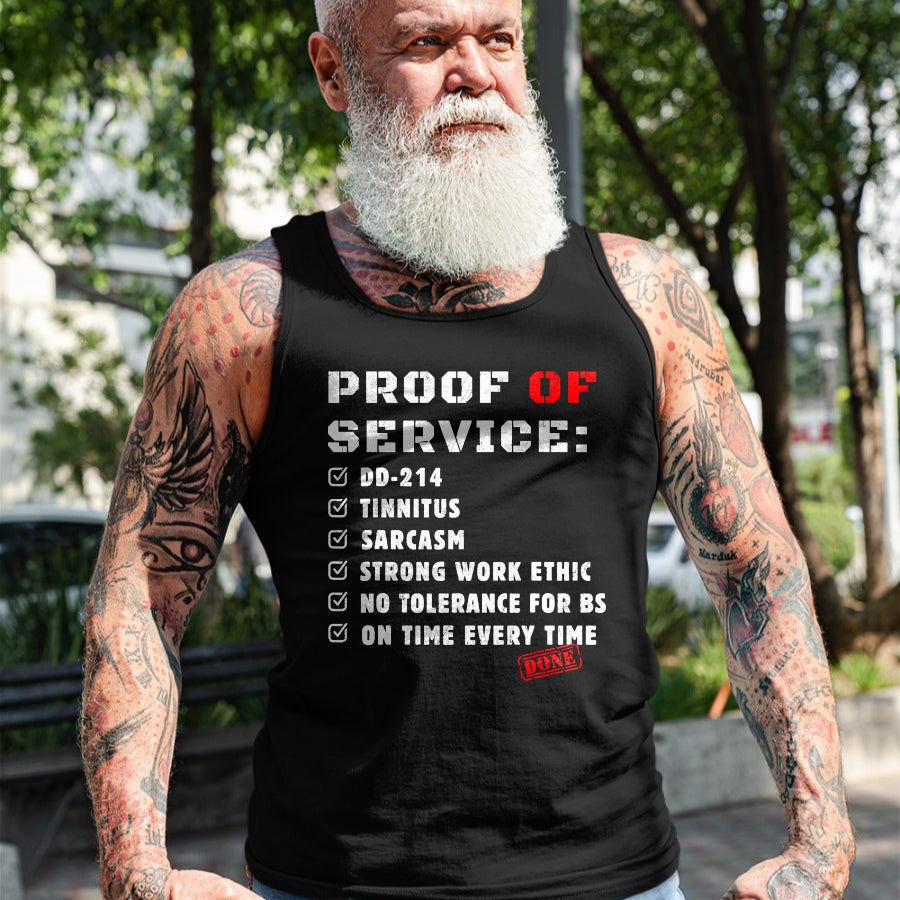 Proud Veteran Shirt, Funny Veteran UnisexT-Shirt/Hoodie/Sweatshirt HLT00 - Proof Of Service DD-214 Tinnitus Strong Work Ethic sarcasm T-Shirt