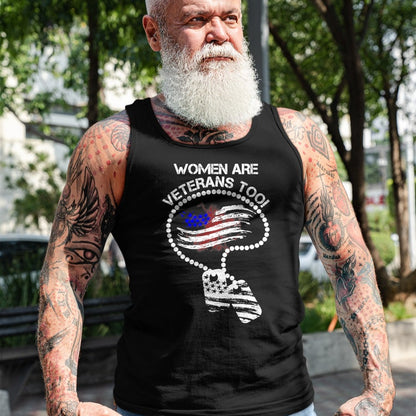 Proud Veteran Shirt, Funny Veteran UnisexT-Shirt/Hoodie/Sweatshirt HLT00 - Women are Veterans Too T-Shirt T-Shirt