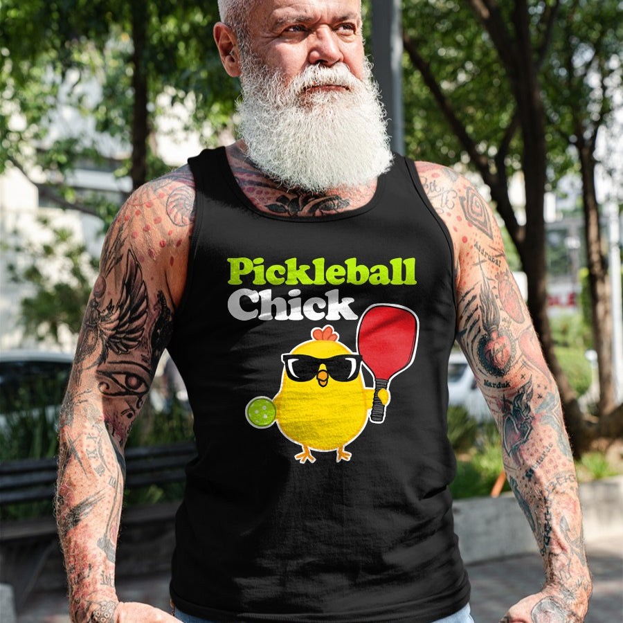 Funny Pickleball Shirt, Pickleball Lover Unisex T-Shirt/Hoodie/Sweatshirt HLT00 - Pickleball Chick T-Shirt