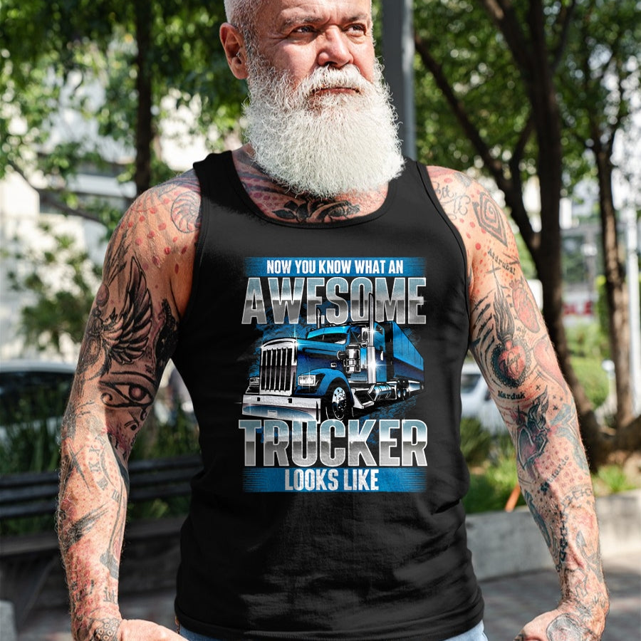 Best Truck Driver Life Shirt, Funny Trucker UnisexT-Shirt/Hoodie/Sweatshirt HLT00 - Awesome Trucker - Semi Truck Driver Trucking Big Rig Trucker T-Shirt
