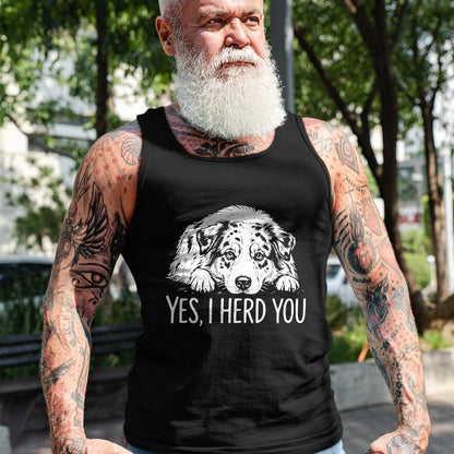 Best Farmer Life Shirt, Funny Farmer UnisexT-Shirt/Hoodie/Sweatshirt HLT00 - Yes I Heard You Line Art Australian Shepherd Dog Lovers T-Shirt