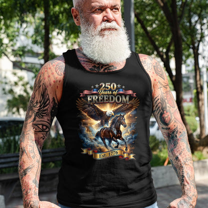 Best Horse Lover Shirt , Funny Horse UnisexT-Shirt/Hoodie/Sweatshirt HLT00 - Patriotic Eagle Horse 250th of Freedom USA 1776 Anniversary T-Shirt