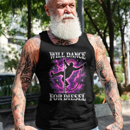 Best Truck Driver Life Shirt, Funny Trucker UnisexT-Shirt/Hoodie/Sweatshirt HLT00 - Will Dance for Diesel Funny Truck Driver Automotive Humor T-Shirt (2)
