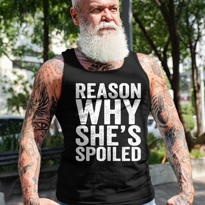 Best Wife Shirt, Wife and Husband Unisex T-Shirt/Hoodie/Sweatshirt HLT00 - Gift for wife T shirt, spoiled wife   Spoiled Reason Why She's Spoiled Funny Matching Couples T-Shir