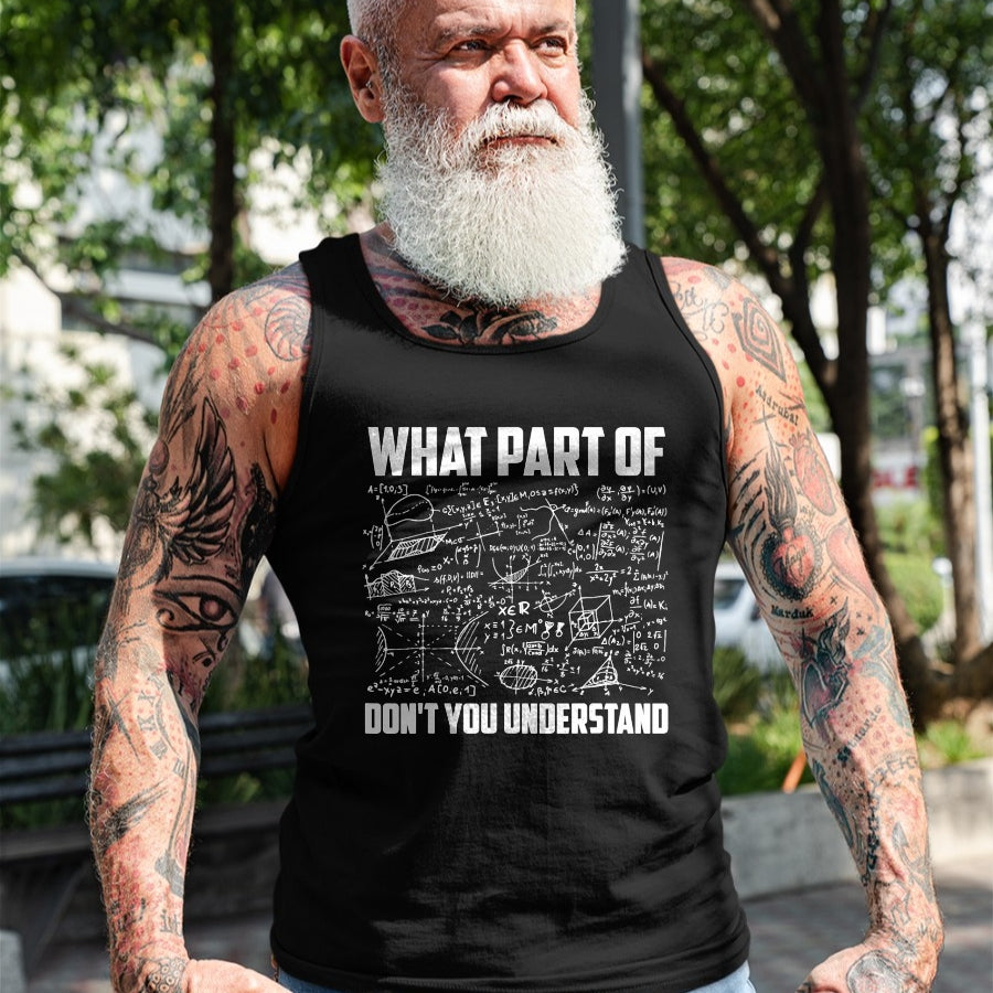 Best Mechanic Life Shirt, Funny Mechanic UnisexT-Shirt/Hoodie/Sweatshirt HLT00 - What Part Of Don't You Understand  Funny Math Teacher Gift Short Sleeve T-Shirt, Black, Small,