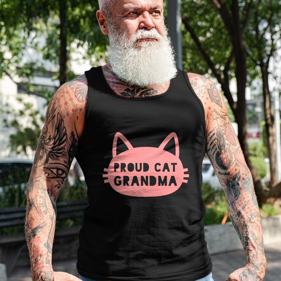 Cat Love Shirt, Funny Cat Lover Gift UnisexT-Shirt/Hoodie/Sweatshirt HLT00 - Proud Cat Grandma My Grandkitty Loves Me Cats Kittens Nana T-Shirt for Women