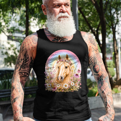 Best Horse Lover Shirt , Funny Horse UnisexT-Shirt/Hoodie/Sweatshirt HLT00 - Girls who Love Horses Birthday Party Costume Rainbow Flowers T-Shirt