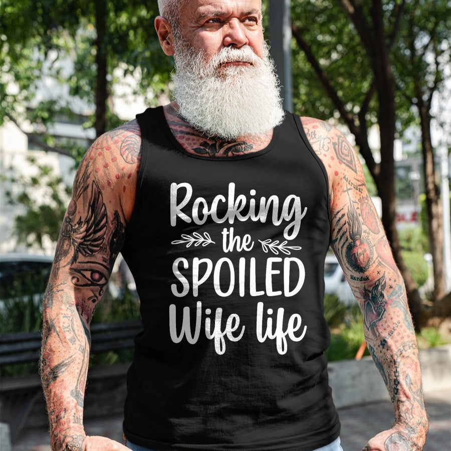Best Wife Shirt, Wife and Husband Unisex T-Shirt/Hoodie/Sweatshirt HLT00 - Gift for wife T shirt, spoiled wife   Funny Spoiled Wife Art For Women Girls Husband Spoiled Wife Pr (20)
