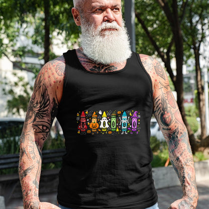 Best Teacher Shirt, Funny Teacher UnisexT-Shirt/Hoodie/Sweatshirt HLT00 - Spooky Halloween Crayons Teacher Classroom T-Shirt