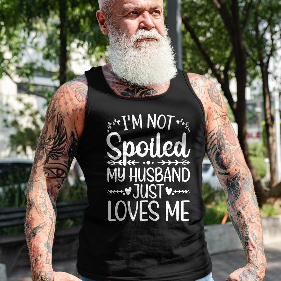 Best Wife Shirt, Wife and Husband Unisex T-Shirt/Hoodie/Sweatshirt HLT00 - Gift for wife T shirt, spoiled wife   Funny Spoiled Wife Art For Women Girls Husband Spoiled Wife T- (4)