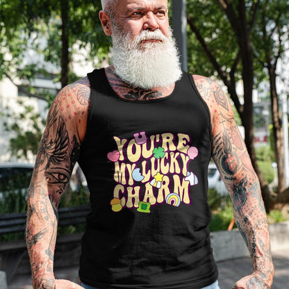 Gift for Mom Shirt, Funny Mom Unisex T-Shirt/Hoodie/Sweatshirt HLT00 - Groovy You_re My Lucky Charm Feeling Lucky St.Patrick_ Day T-Shirt