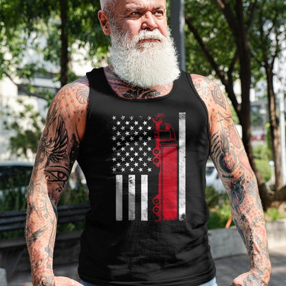 Best Truck Driver Life Shirt, Funny Trucker UnisexT-Shirt/Hoodie/Sweatshirt HLT00 - US American Flag Semi Truck Driver 18 Wheeler Trucker Gift Short Sleeve T-Shirt (1)