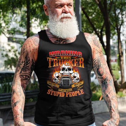 Best Truck Driver Life Shirt, Funny Trucker UnisexT-Shirt/Hoodie/Sweatshirt HLT00 - This Trucker Doesn't Play Well - Semi Truck Driver Trucking T-Shirt