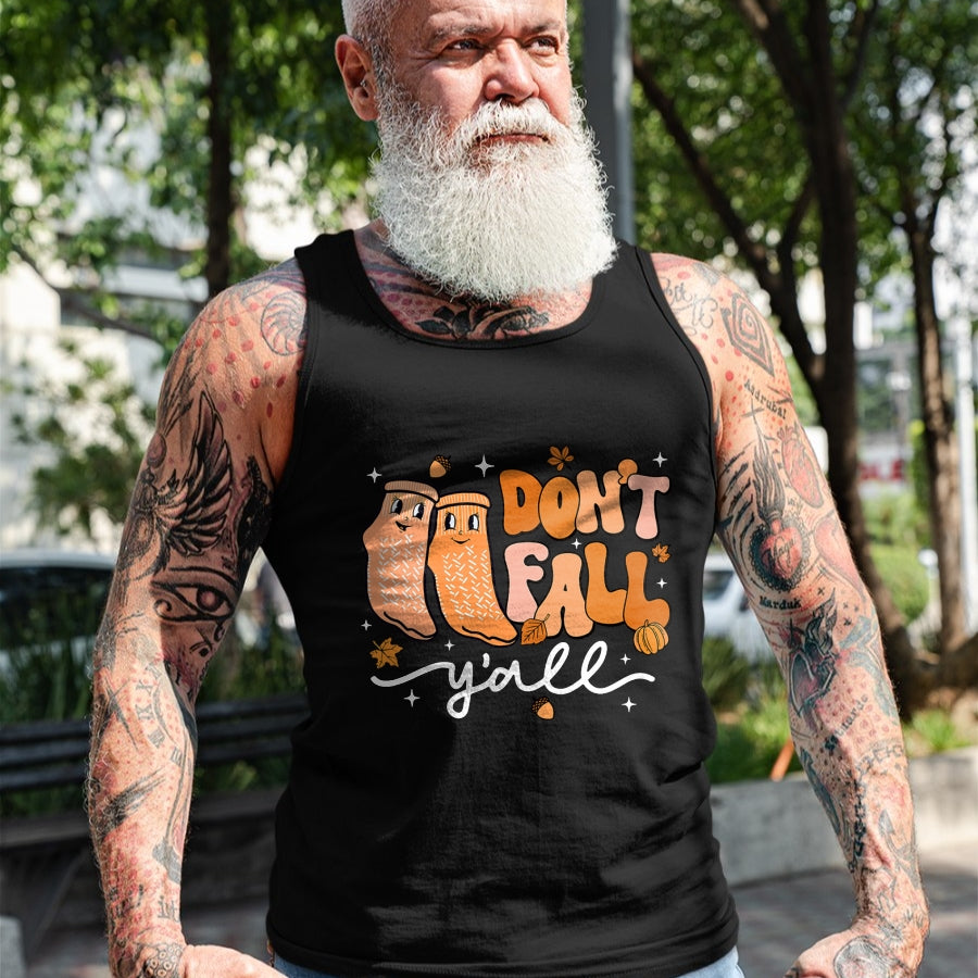 Funny Nurse Shirt, Nurse Unisex T-Shirt/Hoodie/Sweatshirt HLT00 - Don't Fall Y'all Fall Prevention Fall Physical Therapy Nurse T-Shirt