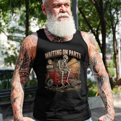 Best Mechanic Life Shirt, Funny Mechanic UnisexT-Shirt/Hoodie/Sweatshirt HLT00 - Funny Waiting On Parts Auto Mechanic Skeleton Repair T-Shirt