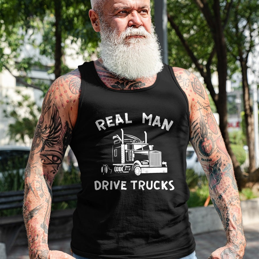 Best Truck Driver Life Shirt, Funny Trucker UnisexT-Shirt/Hoodie/Sweatshirt HLT00 - Truck Driver Real Men Drive Trucks semi-Trailer Trucker Job T-Shirt