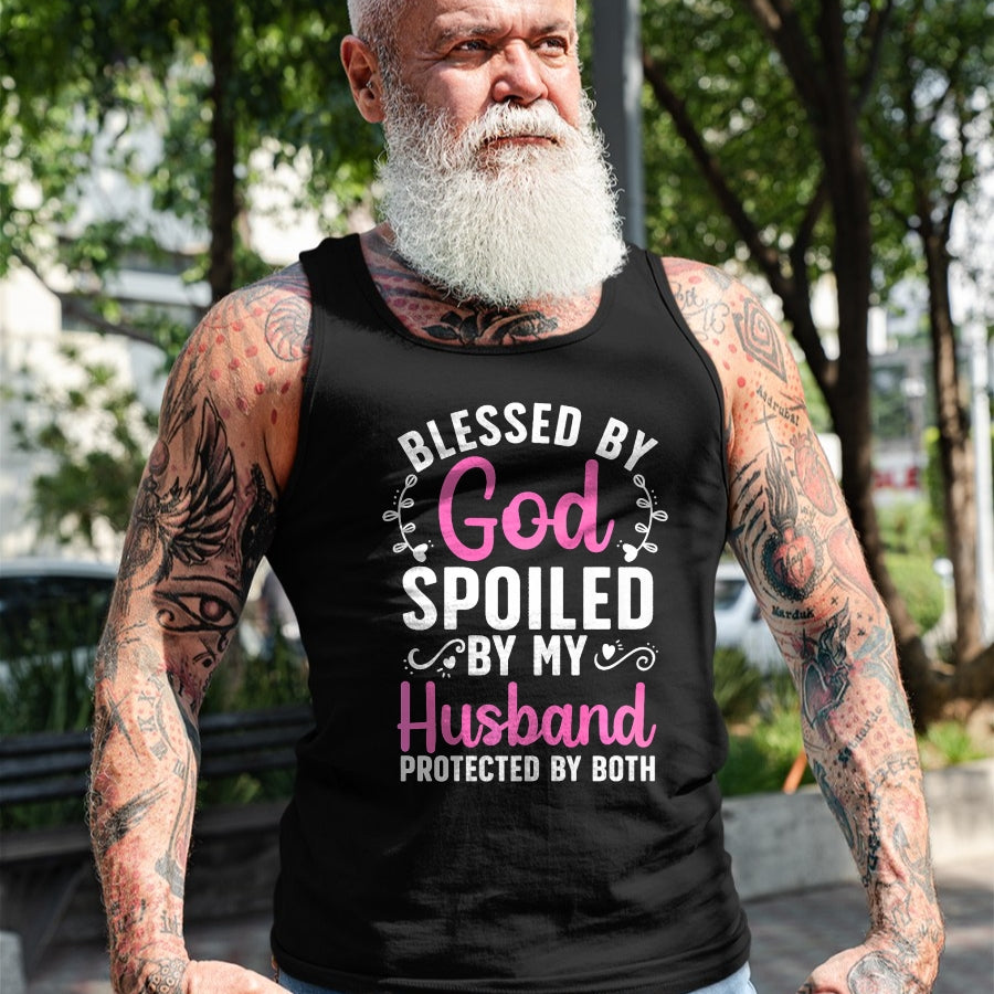 Best Wife Shirt, Wife and Husband Unisex T-Shirt/Hoodie/Sweatshirt HLT00 - Gift for wife T shirt, spoiled wife   Funny Spoiled Wife Art For Women Girls Husband Spoiled Wife Pr (2)