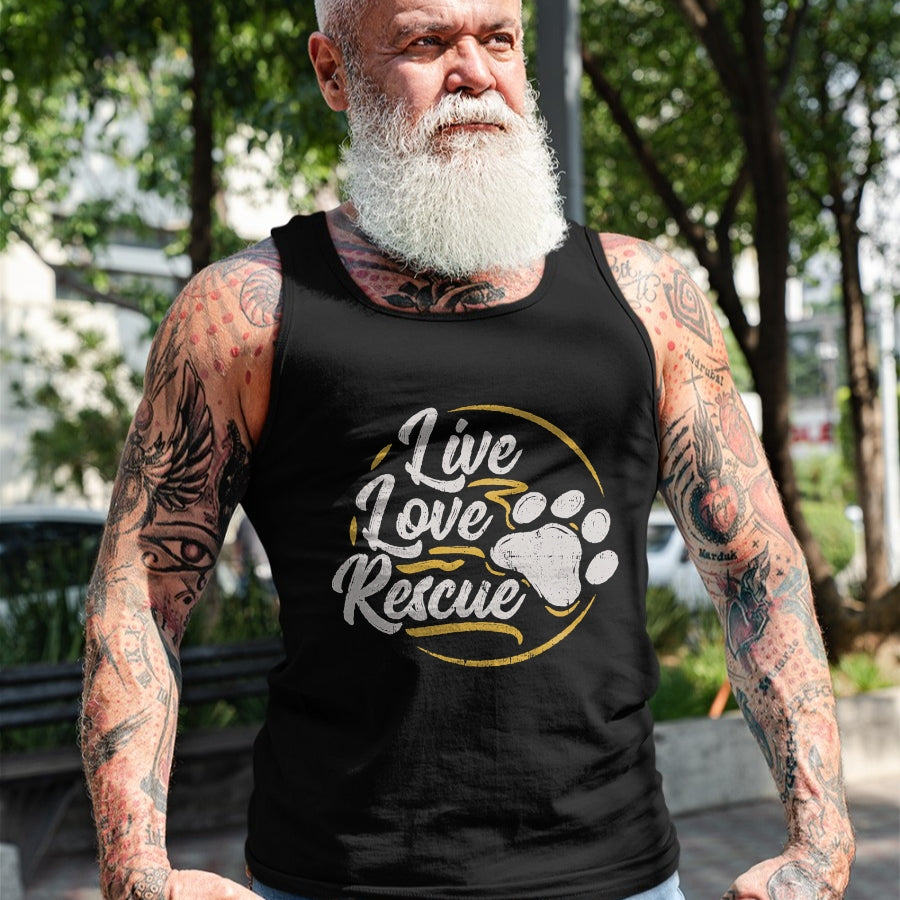 Dog Love Shirt, Dog Lover Gift T-Shirt/Hoodie/Sweatshirt HLT00 - Live Love Rescue - Dog Lover Adopt a Dog Adoption T-Shirt T-Shirt