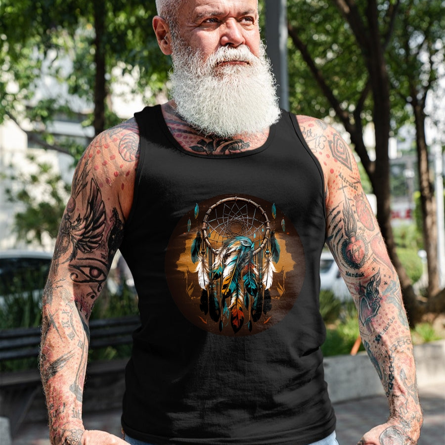 Native American T-Shirts, Vintage Native American Unisex T-Shirt/Hoodie/Sweatshirt HLT00 - Native American Dreamcatcher Indian Design
