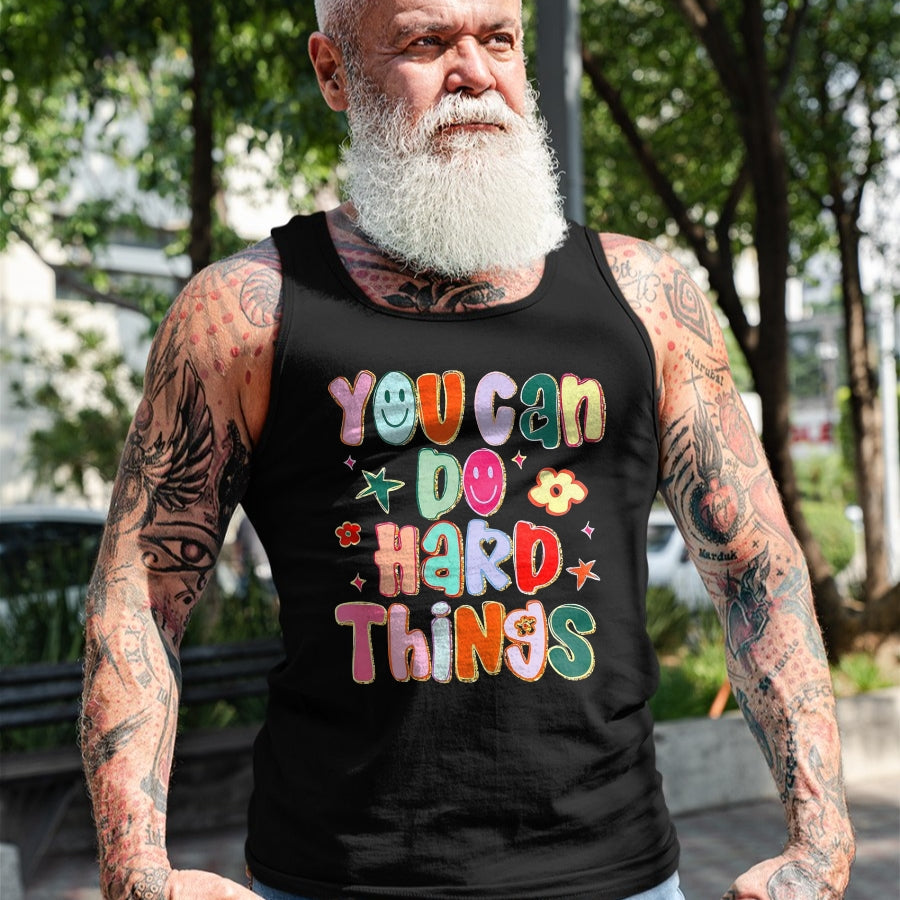 Best Student Shirt, Funny Back To School UnisexT-Shirt/Hoodie/Sweatshirt HLT00 - You Can Do Hard Things First Day of School Back to School T-Shirt, Men, Black, Small