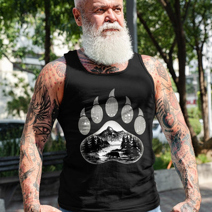 Native American T-Shirts, Vintage Native American Unisex T-Shirt/Hoodie/Sweatshirt HLT00 - Native American Indian Bear Claws Funny Mountain Animal Gift