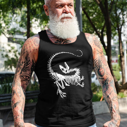 Best Dinosaur Lover Shirt, Funny Dinosaur UnisexT-Shirt/Hoodie/Sweatshirt HLT00 - Velociraptor Dinosaur Fossil Skeleton Paleontology T-Shirt, Men, Black, 3X-Large