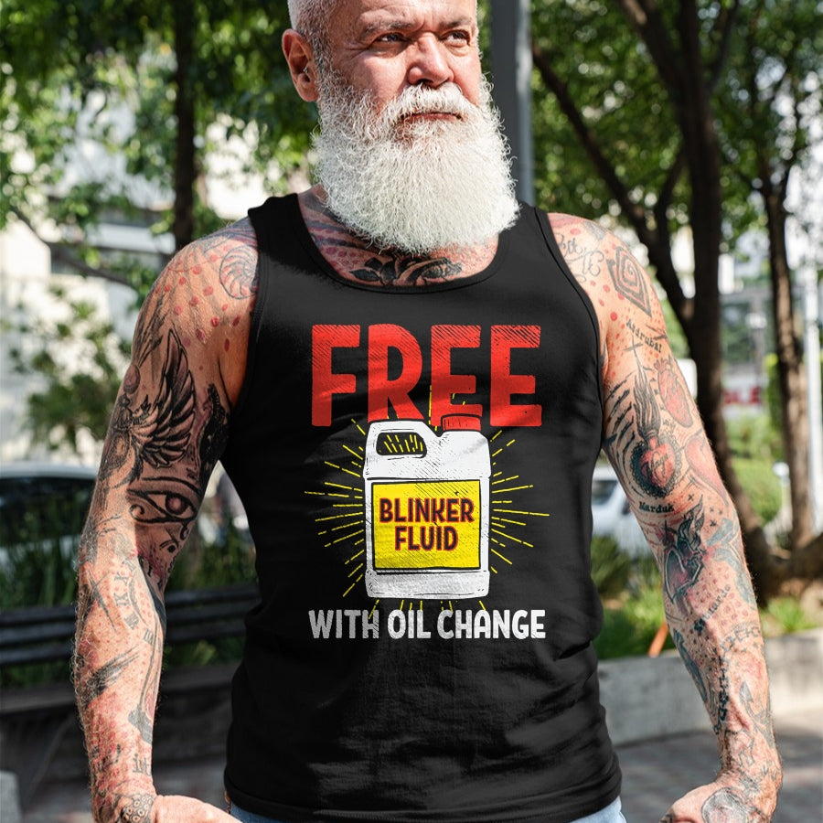 Best Mechanic Life Shirt, Funny Mechanic UnisexT-Shirt/Hoodie/Sweatshirt HLT00 - Free Blinker Fluid With Oil Change Funny Auto Mechanic T-Shirt