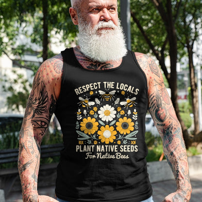 Native American T-Shirts, Vintage Native American Unisex T-Shirt/Hoodie/Sweatshirt HLT00 - Plant Native Seeds for Native Bees
