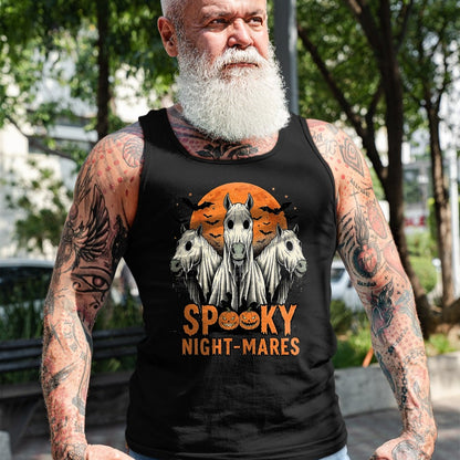 Best Horse Lover Shirt , Funny Horse UnisexT-Shirt/Hoodie/Sweatshirt HLT00 - Spooky Night-Mares Halloween Horse Ghost Funny Spooky Season T-Shirt
