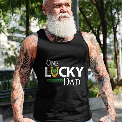 Gift for Dad Shirt, Funny Dad Unisex T-Shirt/Hoodie/Sweatshirt HLT00 – One Lucky Dad Shirt Funny St Patricks Day Gift For Daddy T-Shirt
