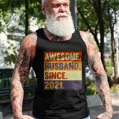 Best Wife Shirt, Wife and Husband Unisex T-Shirt/Hoodie/Sweatshirt HLT00 - 3rd Year Wedding Anniversary Epic Awesome Husband Since 2021 T-Shirt